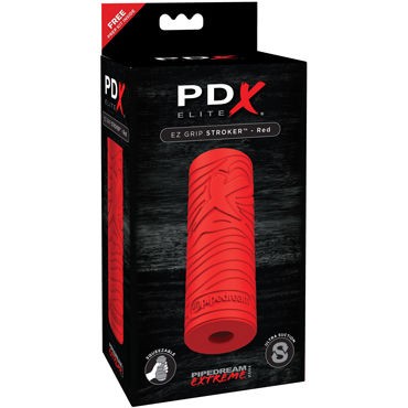 PDX Elite EZ Grip Stroker, красный