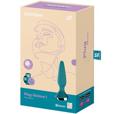 Satisfyer Plug-ilicious 1, темно-бирюзовая