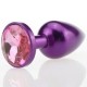 4sexdream Анальная пробка малая, фиолетовая