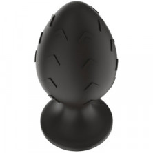 White Label Силиконовая анальная пробка Стрелки M, черная