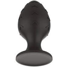 White Label Силиконовая анальная пробка Стрелки M, черная