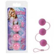 California Exotic First Time Love Balls Triple Lovers, розовый
