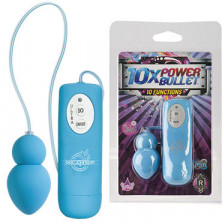 Doc Johnson 10X Power Bullet, голубое