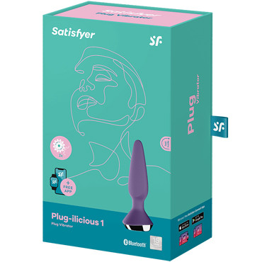 Satisfyer Plug-ilicious 1, фиолетовая