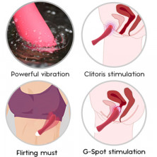 Cautox Dolphin, розово-красный