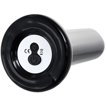 Sexus Glass Стеклянный мини-вибратор 10 см, черный