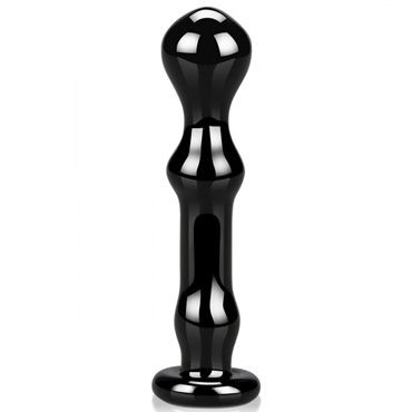 BlueLine Glass Prostate Massager, черный