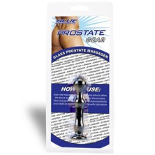 BlueLine Glass Prostate Massager, черный