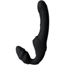 Toyfa Black & Red Strapless Strap-On, чёрный