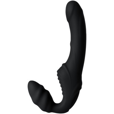 Toyfa Black & Red Strapless Strap-On, чёрный