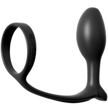 Pipedream Ass-Gasm Cockring Beginners Plug, черная