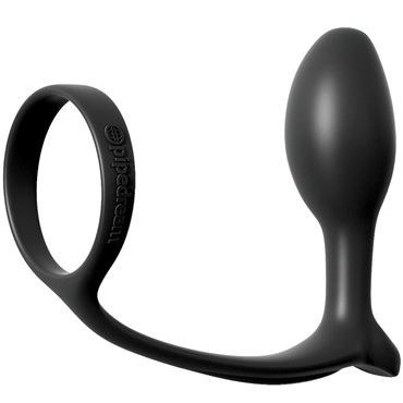 Pipedream Ass-Gasm Cockring Beginners Plug, черная