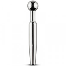 Sinner Hollow Metal Penis Plug, серебристый