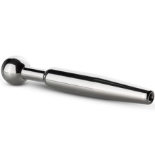 Sinner Hollow Metal Penis Plug, серебристый