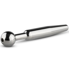 Sinner Hollow Metal Penis Plug, серебристый