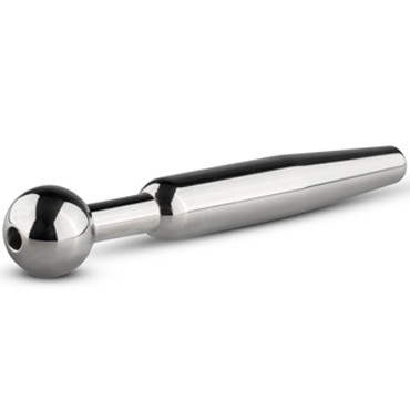 Sinner Hollow Metal Penis Plug, серебристый