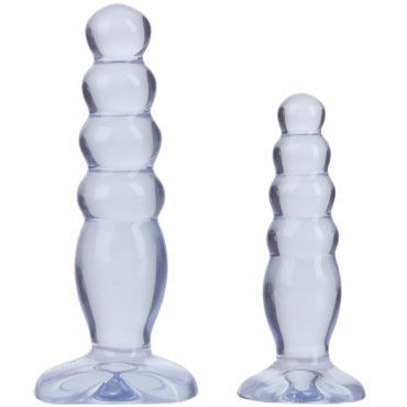 Doc Johnson Crystal Jellies Anal Trainer Kit, прозрачные