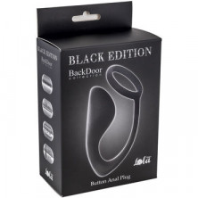 Lola Toys Button Anal Plug, черный