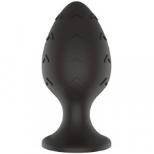 White Label Силиконовая анальная пробка Стрелки S, черная