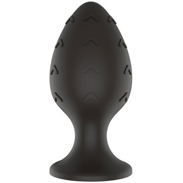 White Label Силиконовая анальная пробка Стрелки S, черная