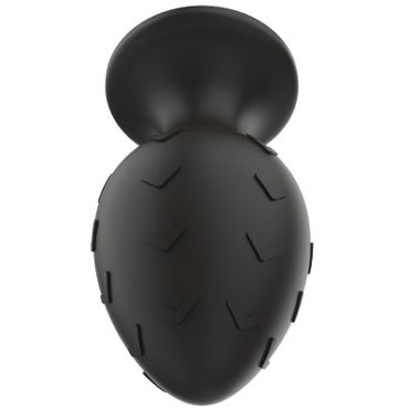 White Label Силиконовая анальная пробка Стрелки S, черная