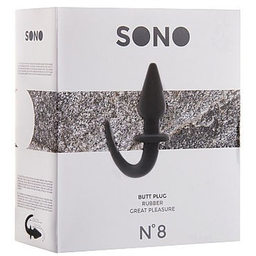Shots Toys Sono Butt Plug №8, черная