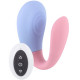 White Label Вибратор для пар на пульте управления, розово-голубой