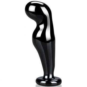 BlueLine Glass Prostate Massager, черный