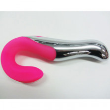 Loving World Вибромассажер с двумя моторами, серебристый