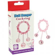 Howells Ball Banger Cock Ring, розовое