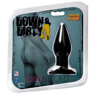 Topco Wildfire Down & Dirty Butt Plug 10 см, черная