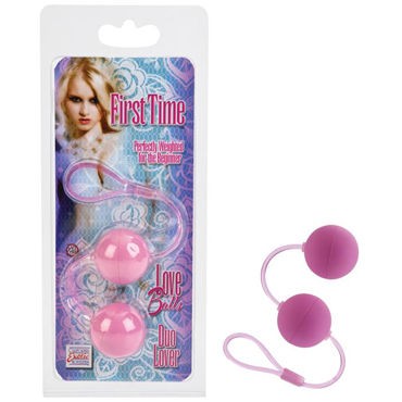 California Exotic First Time Love Balls, розовый