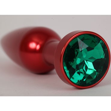 4sexdream Анальная ювелирка вытянутая, красный/зеленый