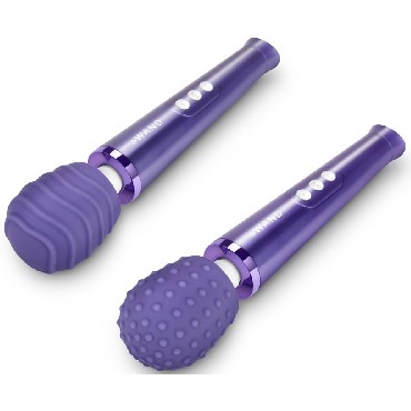 Le Wand Petite Silicone Texture Covers, фиолетовые