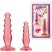 Doc Johnson Crystal Jellies Anal Trainer Kit, розовые