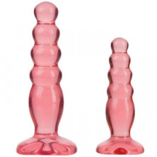 Doc Johnson Crystal Jellies Anal Trainer Kit, розовые