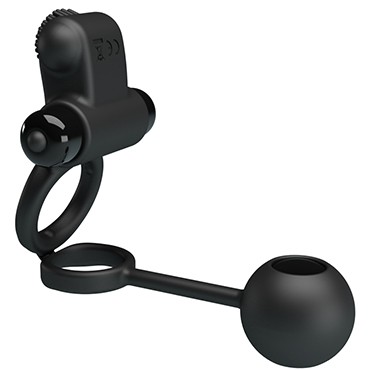 Baile Pretty Love Vibration Penis Sleeve IV, черное