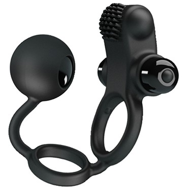 Baile Pretty Love Vibration Penis Sleeve IV, черное