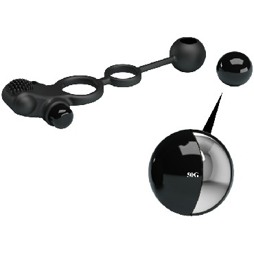 Baile Pretty Love Vibration Penis Sleeve IV, черное