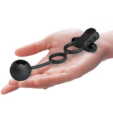 Baile Pretty Love Vibration Penis Sleeve IV, черное