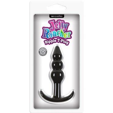 NS Novelties Jelly Rancher Ripple T-Plug, черная