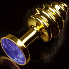 Пикантные штучки Маленькая витая пробка, золотистая