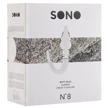 Shots Toys Sono Butt Plug №8, прозрачная