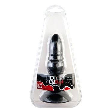 ToyFa Black&Red Анальная втулка