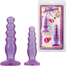 Doc Johnson Crystal Jellies Anal Trainer Kit, фиолетовые