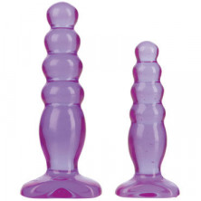 Doc Johnson Crystal Jellies Anal Trainer Kit, фиолетовые