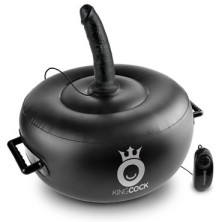Pipedream King Cock Deluxe Vibrating Inflatable Hot Seat, черная