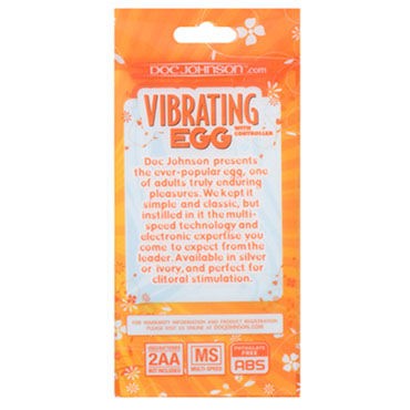 Doc Johnson Vibrating Egg, белый
