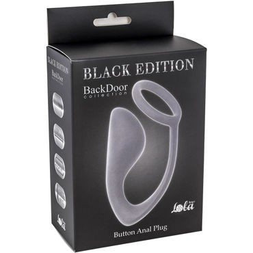 Lola Toys Button Anal Plug, серый