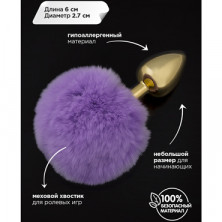 Пикантные штучки Маленькая анальная пробка, золотая